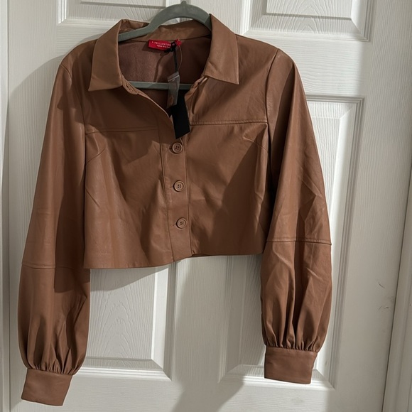 n:PHILANTHROPY Women's  Faux Leather Aurora-Jacket - Picture 4 of 7